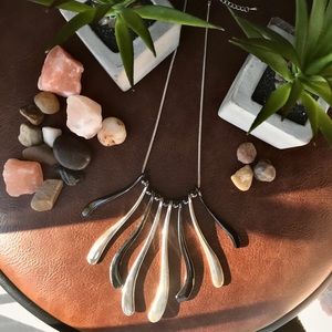 Abstract Unique Long Slender Pendants Necklace